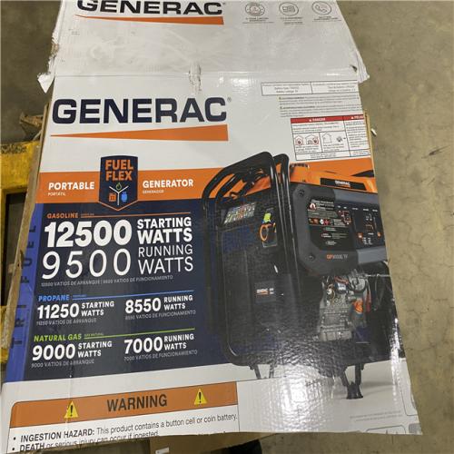 Houston AS-IS Generac 9500 running watts generator