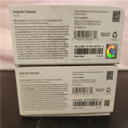 Phoenix AS-IS Google Nest Thermostat - Smart Programmable Wi-Fi Thermostat - Charcoal (2-Pack)