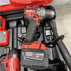 AS-IS Milwaukee FUEL 18V Lithium-Ion Brushless Cordless Hammer Drill and Impact Driver Combo Kit