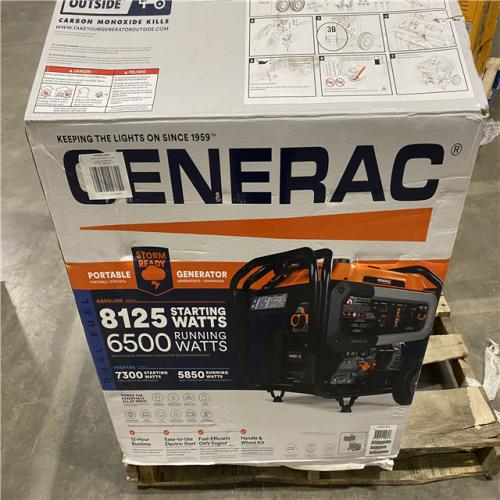 Dallas Location - As-Is Generac 8125/6500-Watt Dual Fuel Portable Generator
