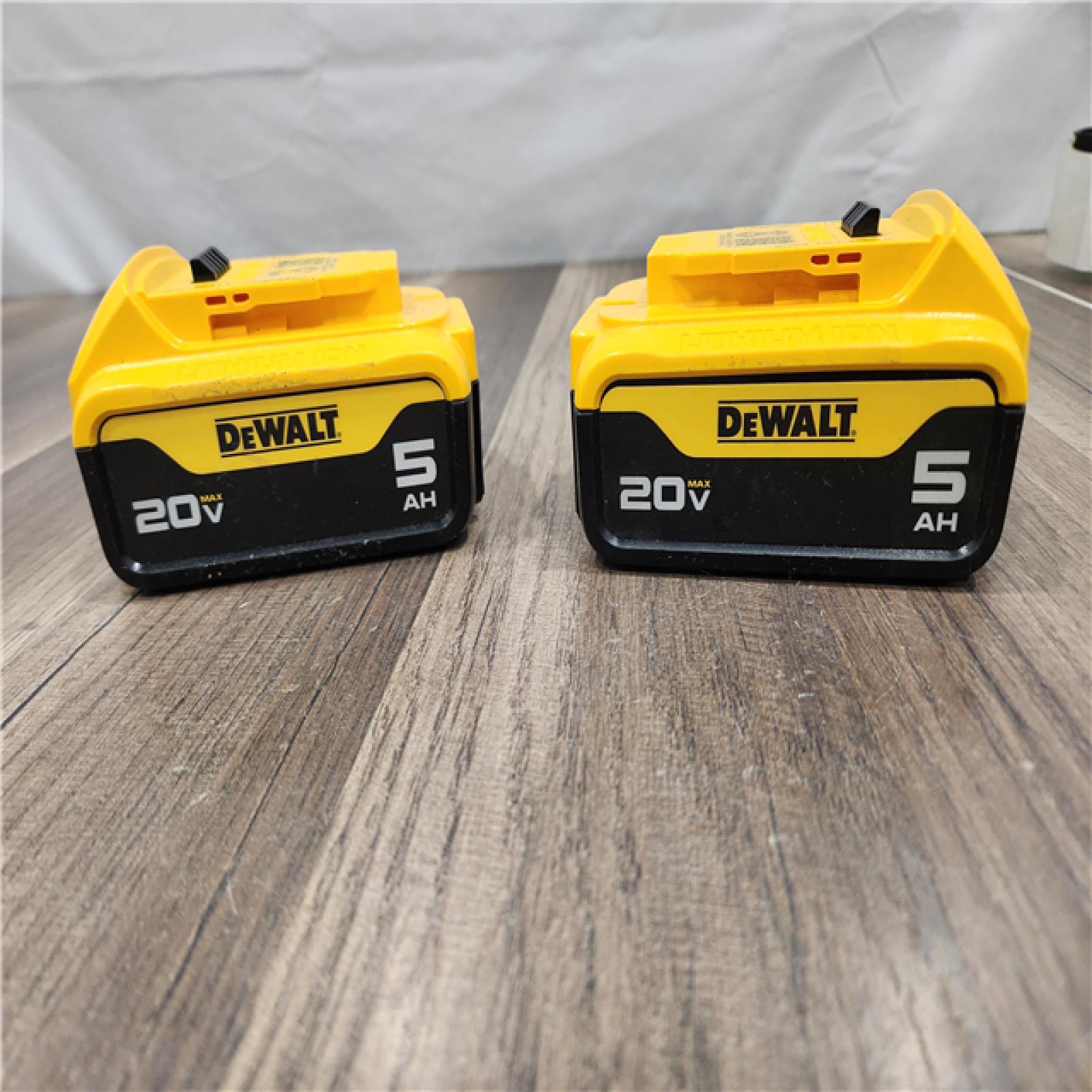 AS-IS - DEWALT 20V MAX XR Premium Lithium-Ion 5.0Ah Battery Pack (2 Pack)