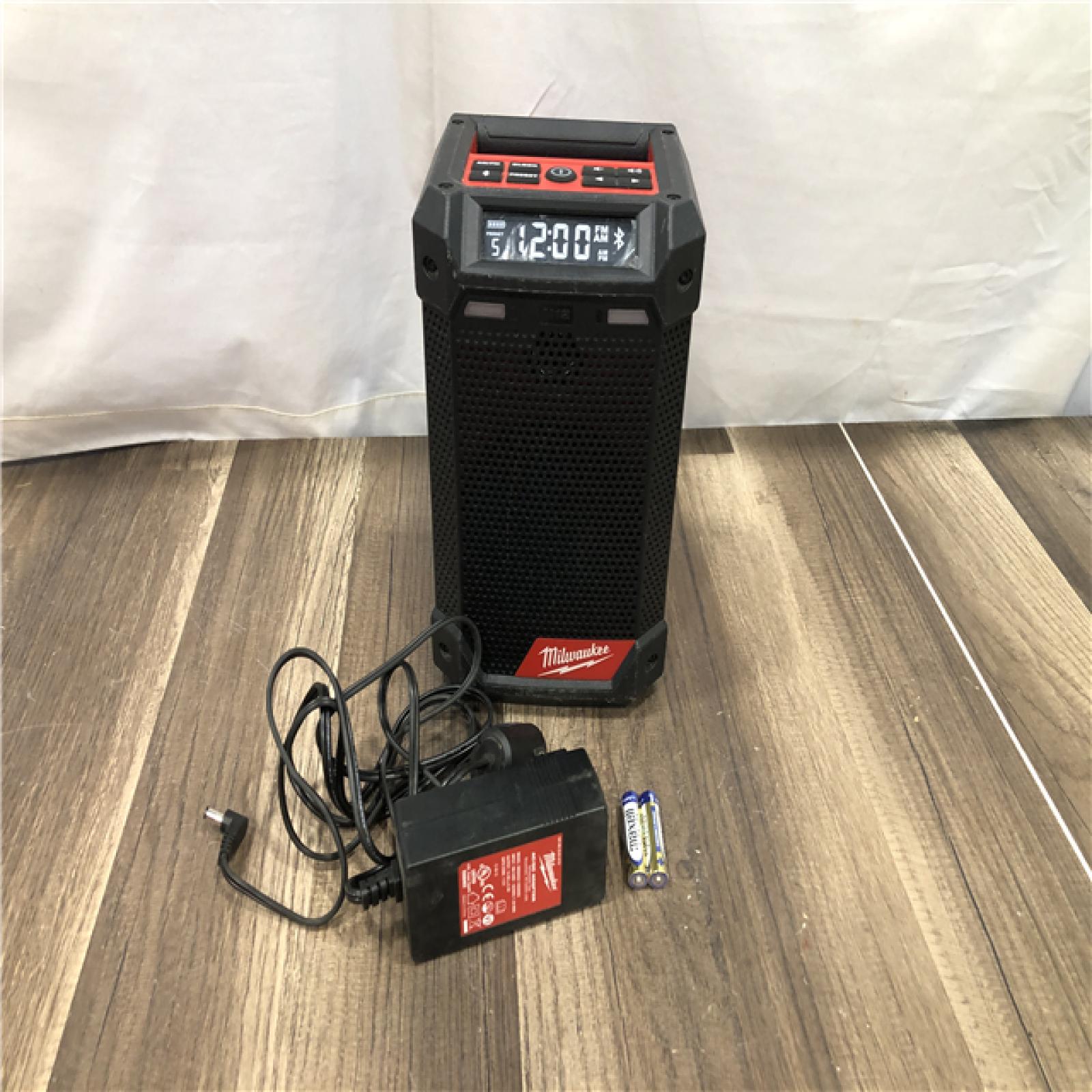 AS-IS Milwaukee 12-Volt Lithium-Ion Cordless Bluetooth/AM/FM Jobsite Radio with Charger