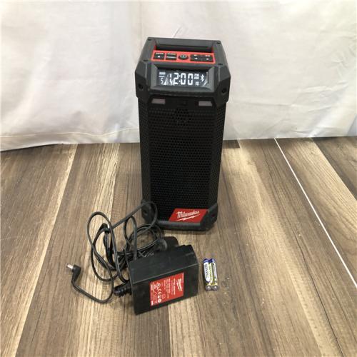 AS-IS Milwaukee 12-Volt Lithium-Ion Cordless Bluetooth/AM/FM Jobsite Radio with Charger