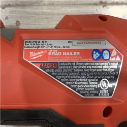 AS-IS Milwaukee FUEL 18-Volt Lithium-Ion Brushless Cordless Gen II 18-Gauge Brad Nailer (Tool-Only)
