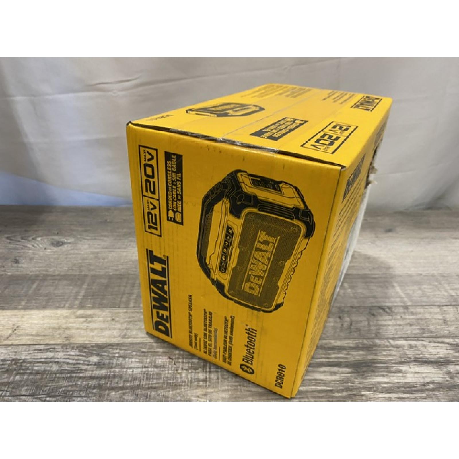 NEW - DEWALT 20V MAX Cordless Bluetooth Speaker (Tool Only)