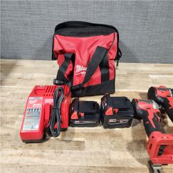 HOUSTON LOCATION - AS - IS Milwaukee 18-Volt Lithium-Ion Brushless Cordless Compact Hammer Drill/Impact Combo Kit