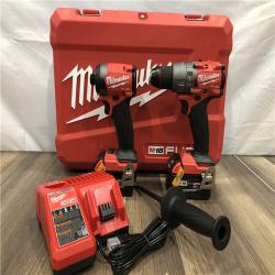 AS-IS Milwaukee FUEL 18V Lithium-Ion Brushless Cordless Hammer Drill and Impact Driver Combo Kit