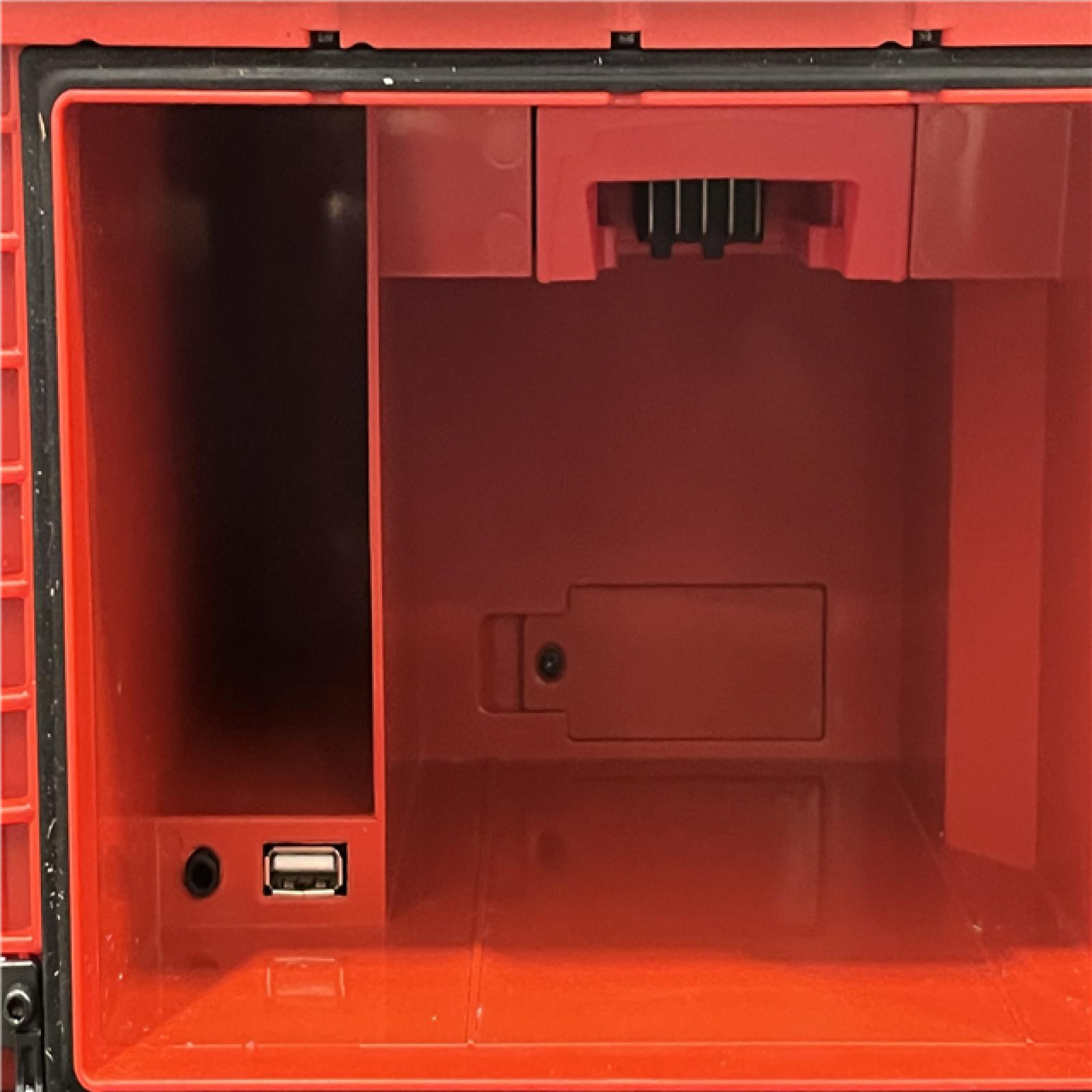 AS-IS Milwaukee  Lithium-Ion Cordless PACKOUT Radio/Speaker with Built-In Charger