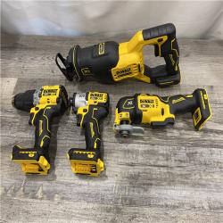 AS-IS DEWALT 20-Volt Maximum Lithium-Ion Cordless 4-Tool Combo Kit