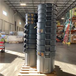 DALLAS LOCATION - Rubbermaid Mixed Commercial Trash Cans
