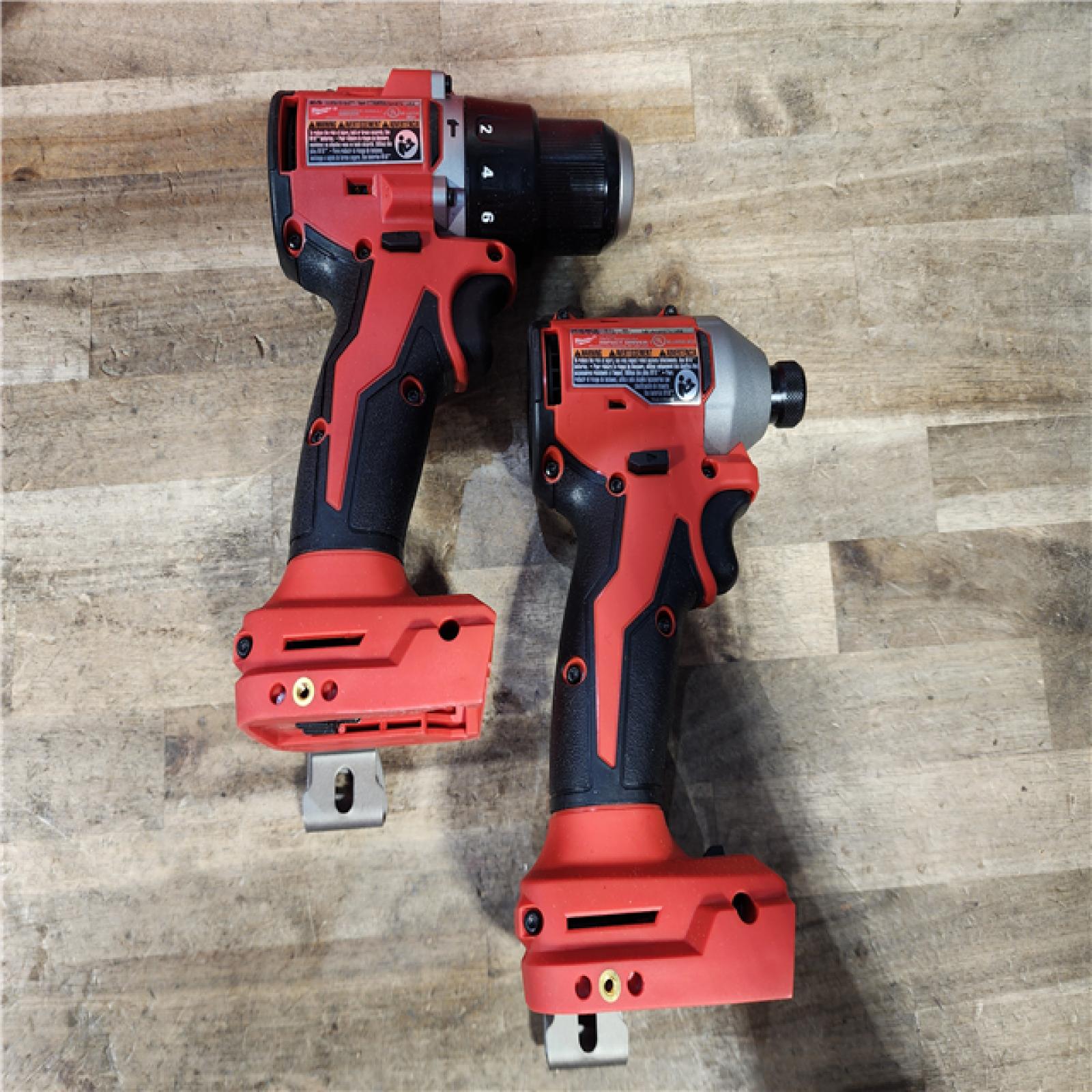 HOUSTON LOCATION - AS-IS M18 18-Volt Lithium-Ion Brushless Cordless Compact Hammer Drill/Impact Combo Kit (2-Tool) with (2) Batteries  Bag