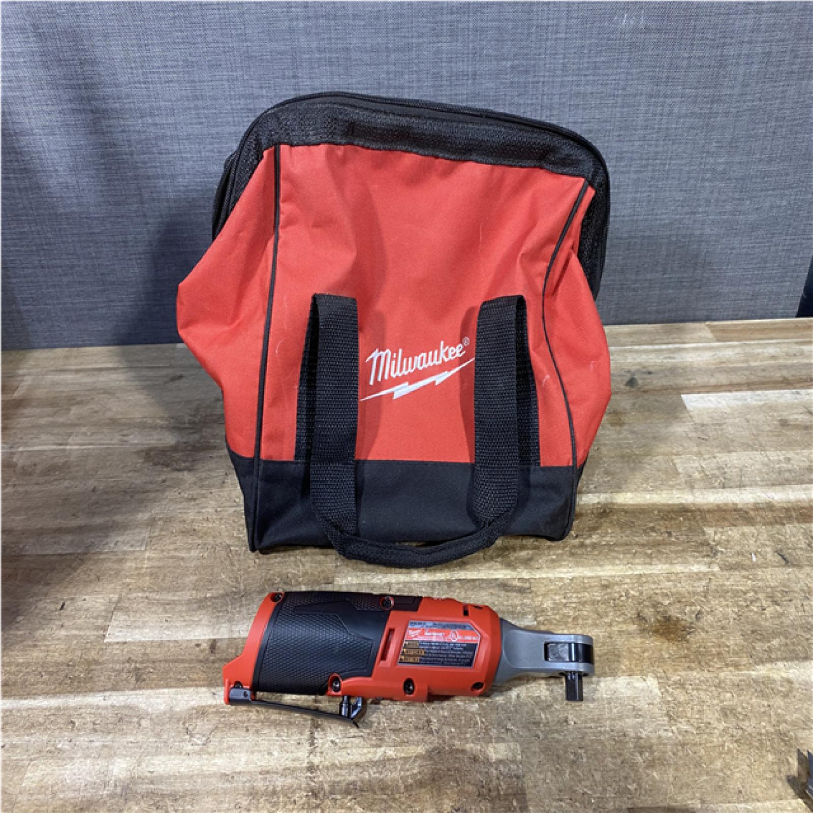 Houston Location AS-IS Milwaukee FUEL 12-Volt Lithium-Ion Brushless Cordless High Speed 3/8 in. Ratchet (Tool-Only)