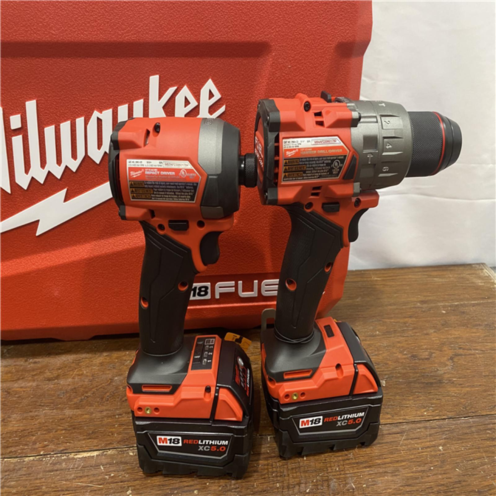 AS-ISM18 FUEL 18V Lithium-Ion Brushless Cordless Hammer Drill and Impact Driver Combo Kit (2-Tool) with 2 Batteries