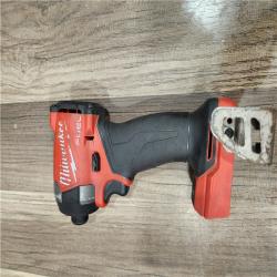 AS-IS Milwaukee 2953-20 18V Lithium-Ion Brushless Cordless 1/4   Hex Impact Driver Bare Tool  Red