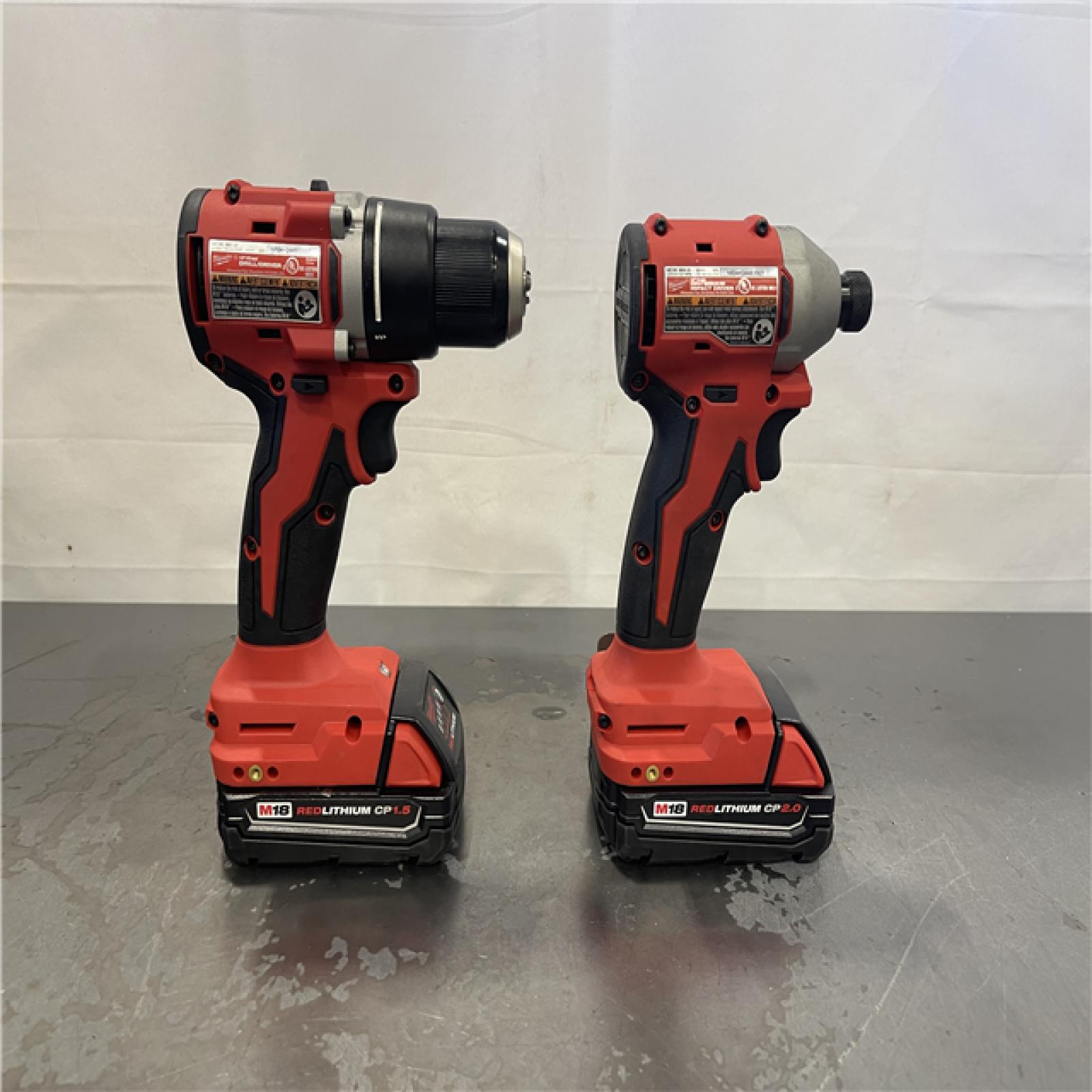 AS-IS- Milwaukee M18 Compact Brushless 2-Tool Combo Kit