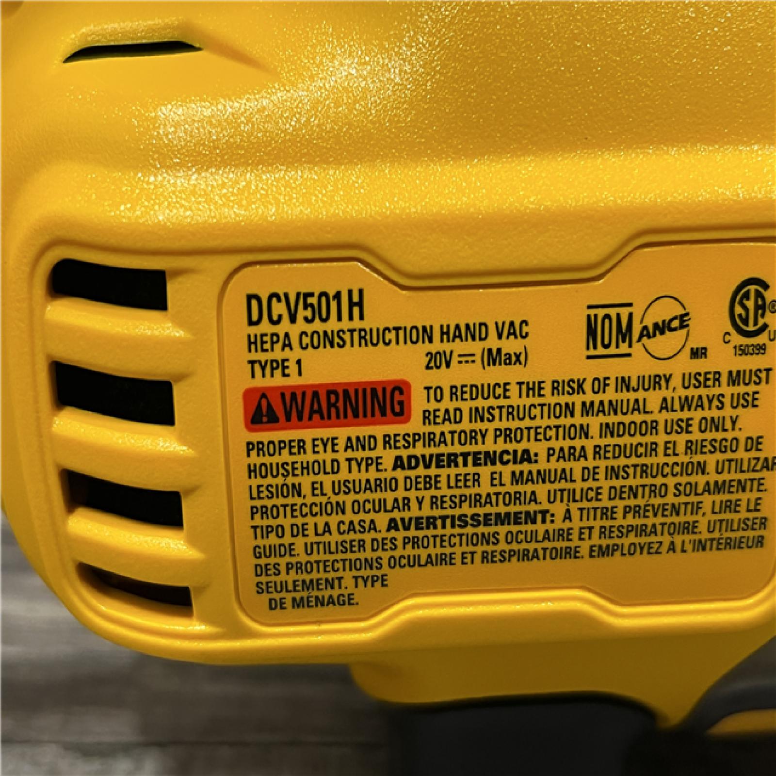 AS-IS DEWALT Bagless 20V MAX Stick Cordless General Dirt Filter Handheld Vacuum (Tool Only)