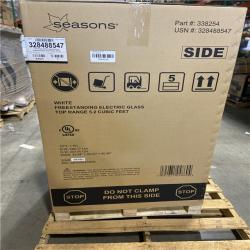 DALLAS LOCATION- Seasons® 5.2 Cu. Ft. Freestanding Electric Range, Glass Top, White