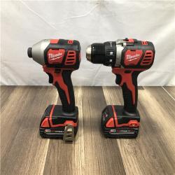 AS-IS Milwaukee 18V Lithium-Ion Cordless Drill Driver/Impact Driver Combo Kit