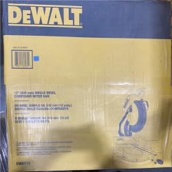 NEW- DeWalt 15 Amp Corded 12 in. Single Bevel Compound Miter Saw