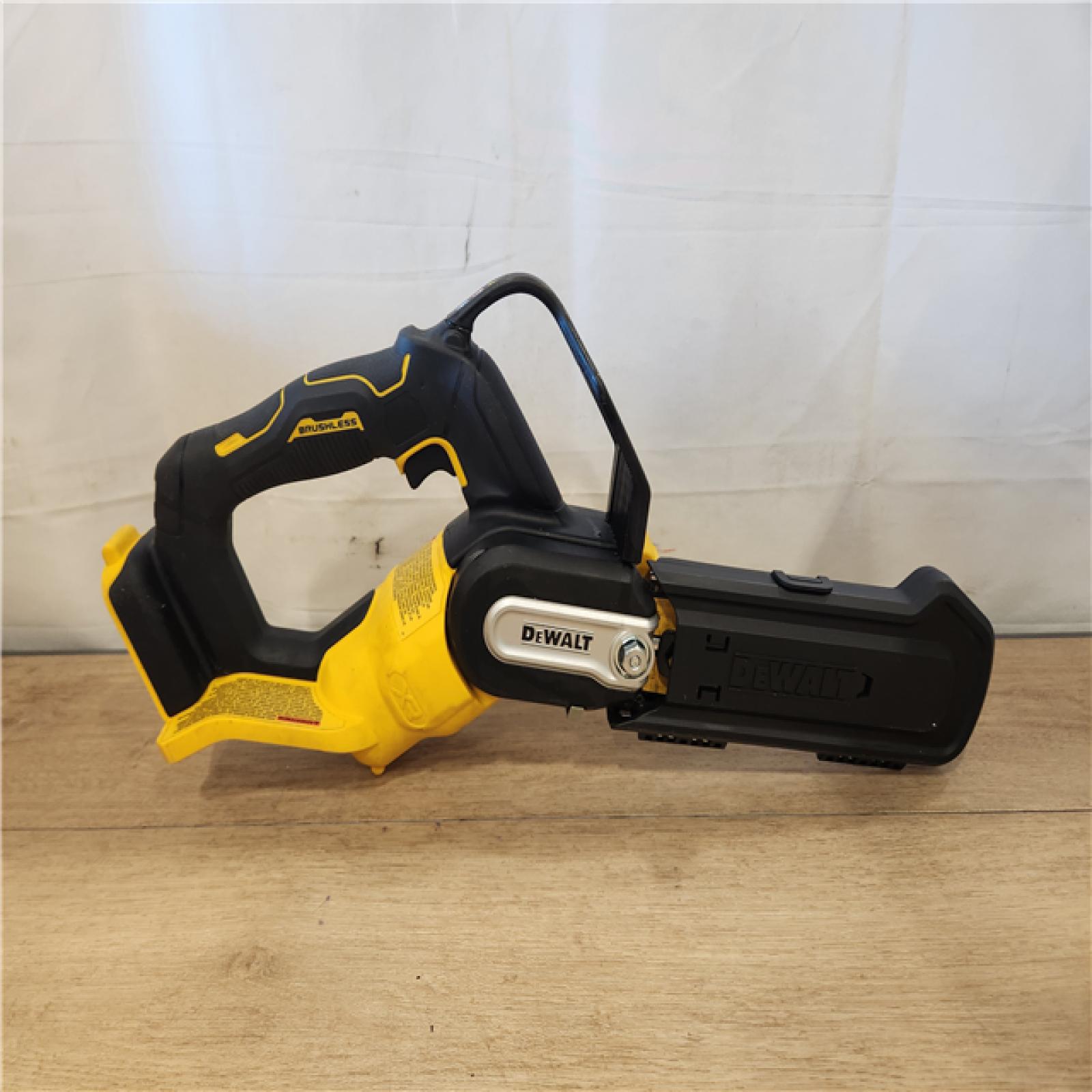 AS-IS- DEWALT 20V MAX 8 in. Brushless Cordless Battery Powered Pruning Chainsaw (Tool Only)