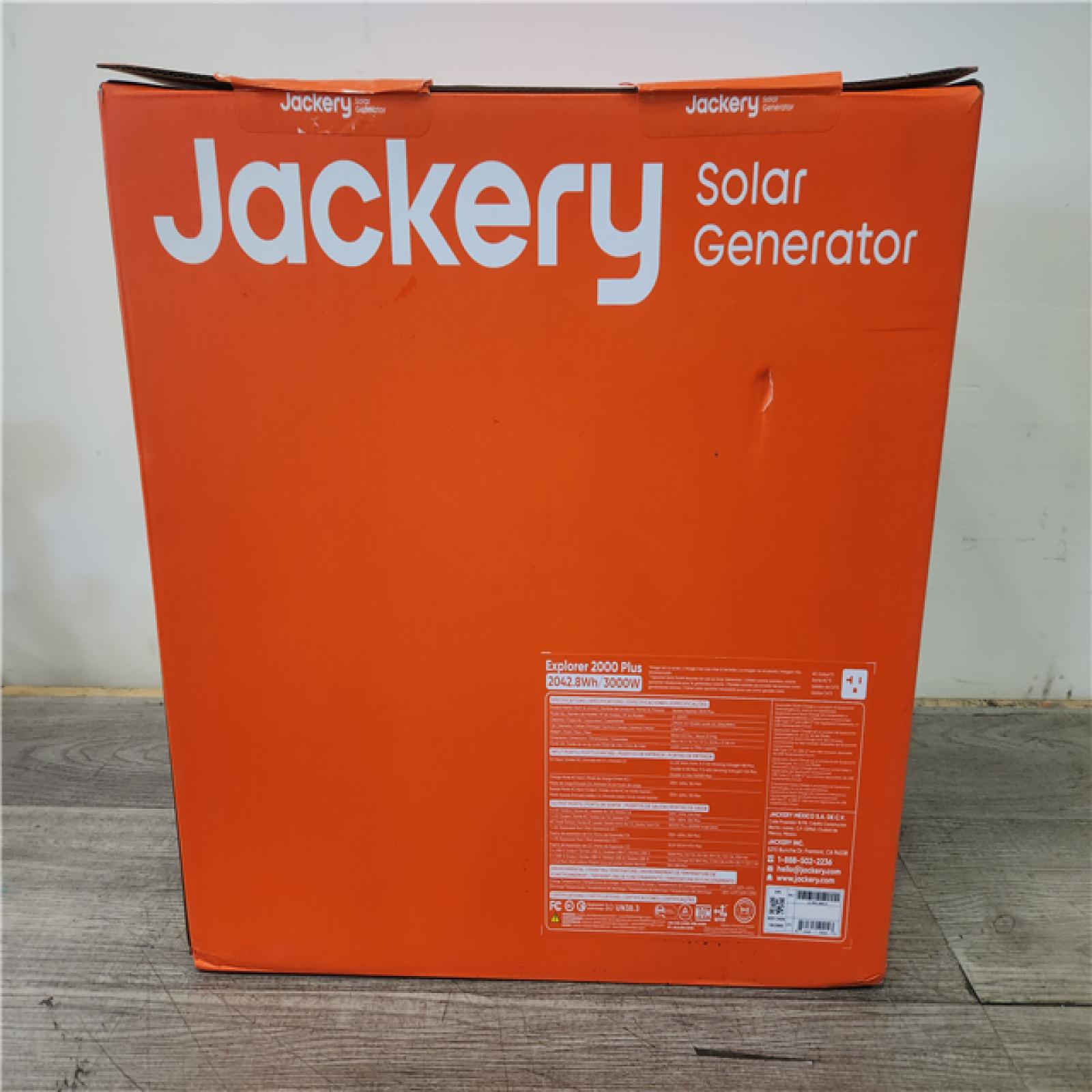 Phoenix Location NEW Jackery Solar Generator Explorer 2000 Plus 2042.8Wh/ 3000W Model No. Je-2000C (SEALED)