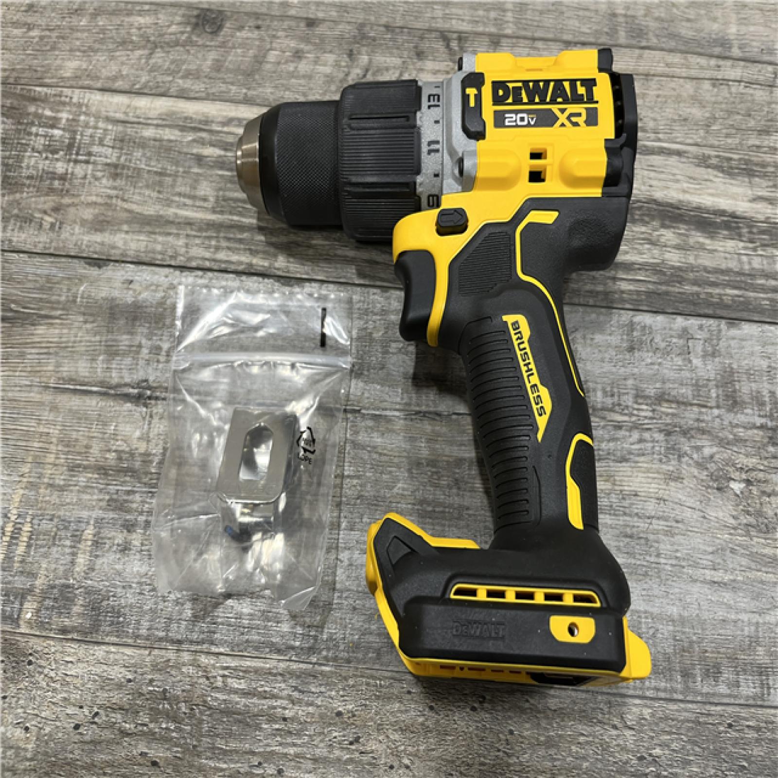 AS-IS DEWALT 20V XR Brushless Cordless 1/2 in. Hammer Drill (Tool-Only)