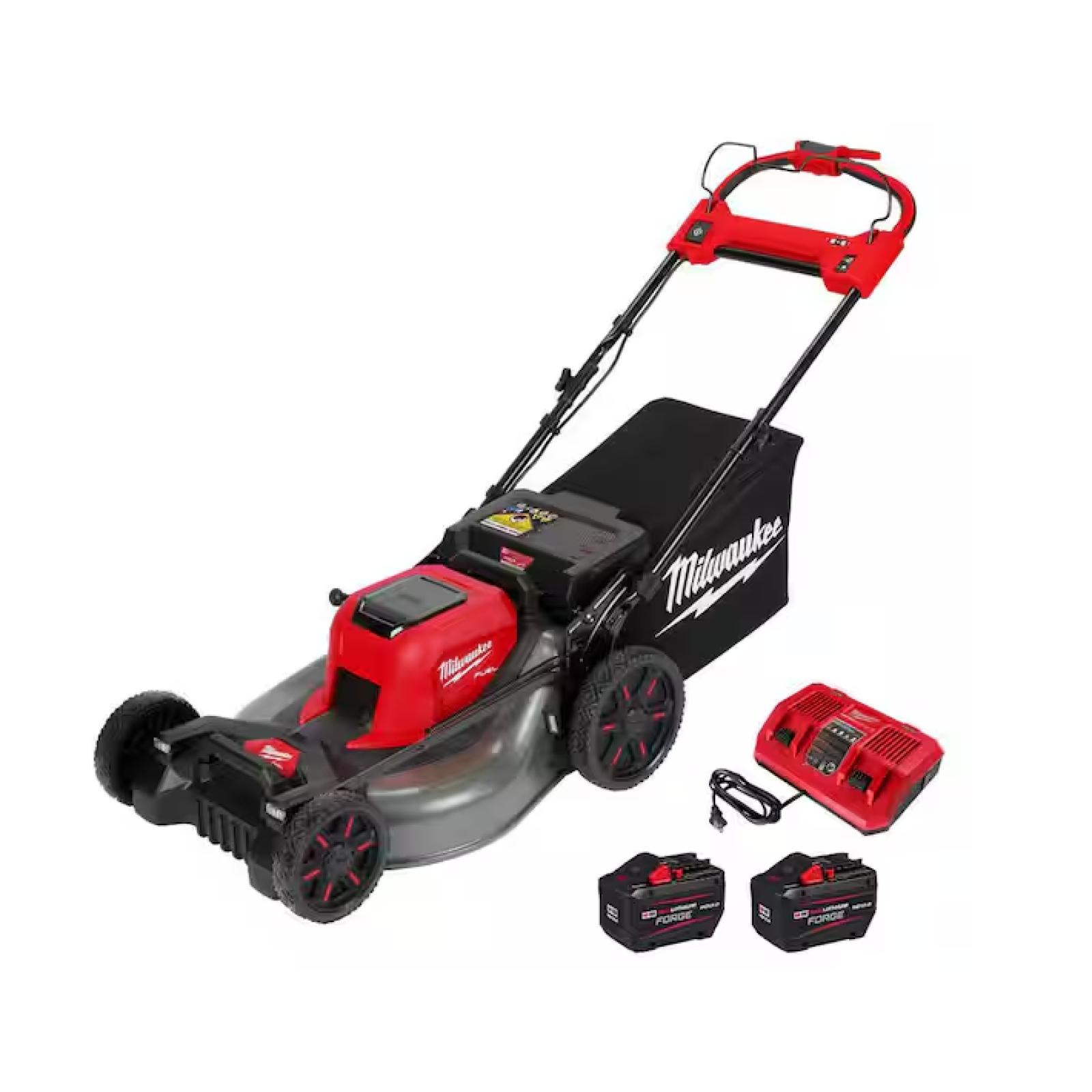 DALLAS LOCATION- NEW! MILWAUKEE M18 FUEL 21 Self-Propelled Dual Battery Mower Kit