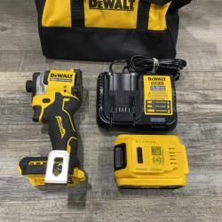 AS-IS DEWALT ATOMIC 20V MAX Lithium-Ion Cordless 1/4 in. Brushless Impact Driver Kit