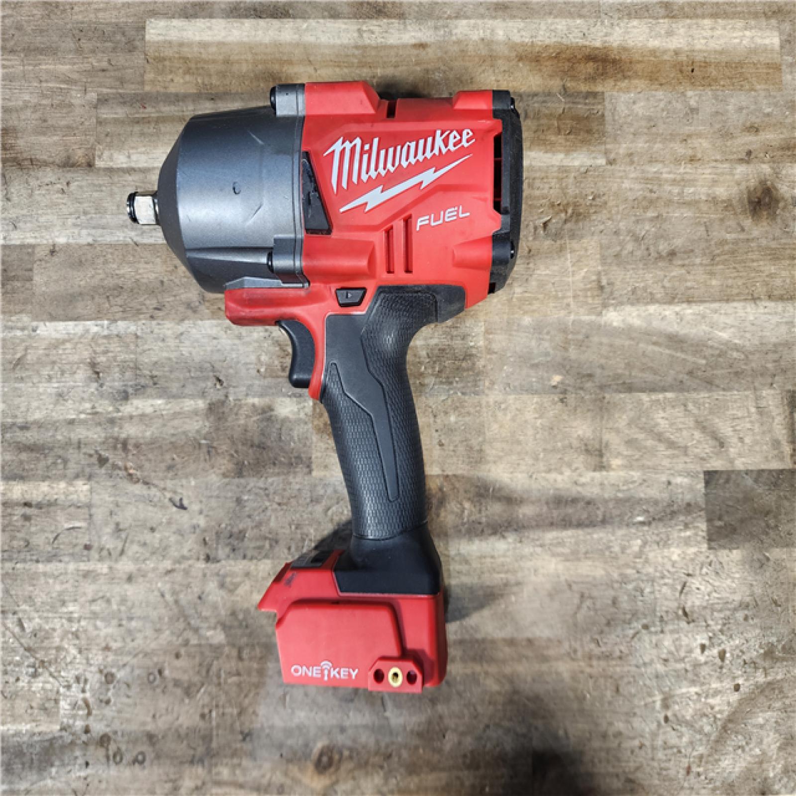 HOUSTON LOCATION - AS-IS Milwaukee M18 FUEL ONE-KEY 18V Lithium-Ion Brushless Cordless 1/2 in. Impact Wrench with Friction Ring (Tool-Only)