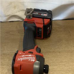 AS-IS Milwaukee FUEL 18V Lithium-Ion Brushless Cordless Hammer Drill and Impact Driver Combo Kit