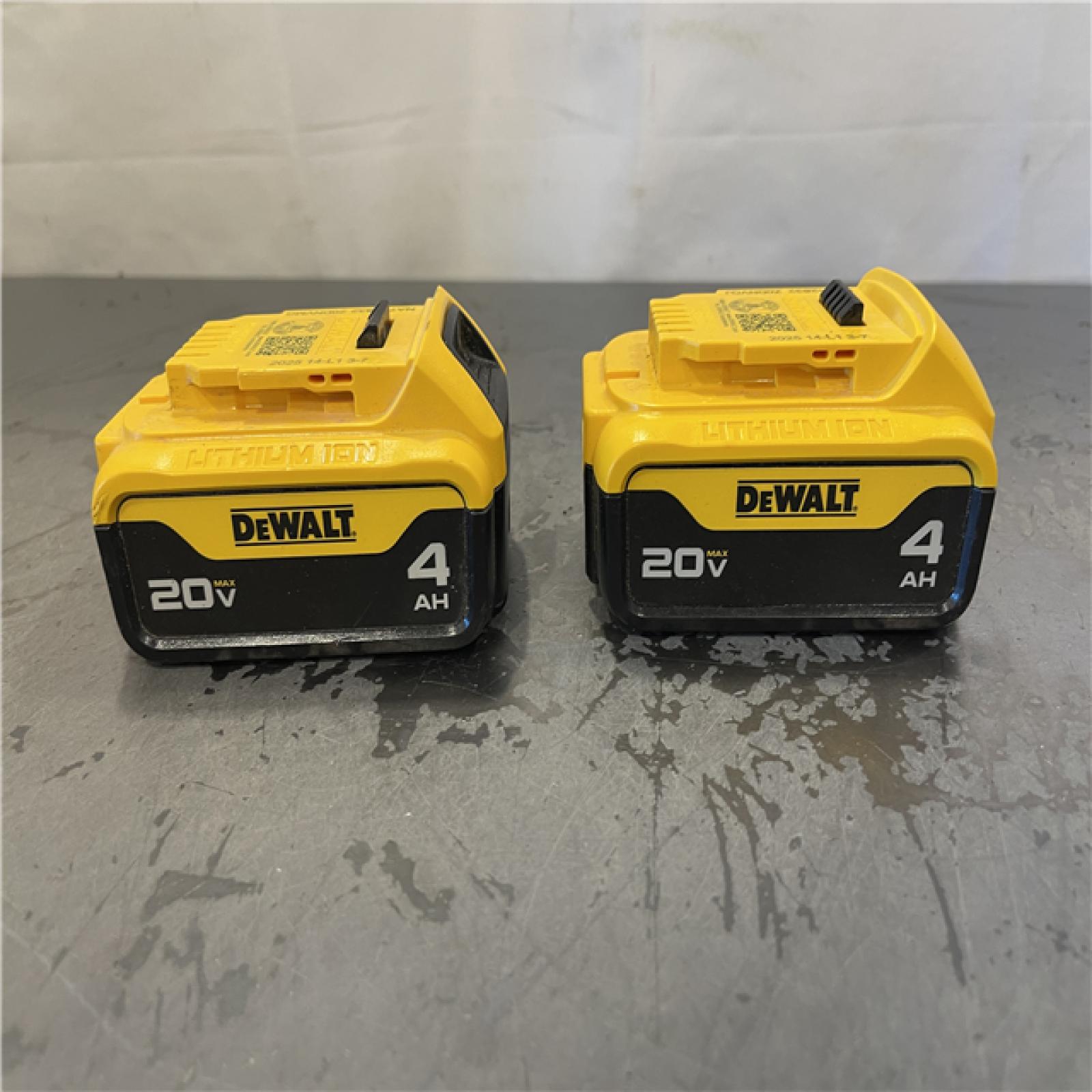 AS-IS - DEWALT 20V MAX Premium Lithium-Ion 4.0Ah Battery Pack (2 Pack)