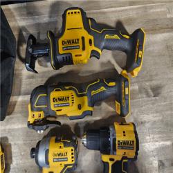 HOUSTON LOCATION - AS-IS DEWALT 4 TOOL COMBO KIT W/ (2) BATTERY & CHARGER