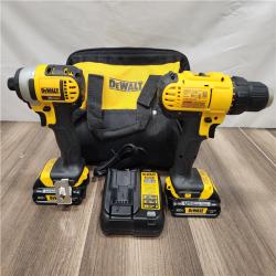 AS-IS DeWALT 20V MAX Cordless Drill Driver/Impact Driver Combo Kit 1.3 Ah Lithium Ion
