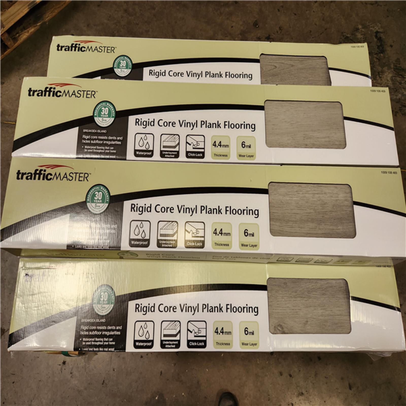 Phoenix Location TrafficMaster Breaksea Island 6 MIL x 6 in. x 36 in. Waterproof Click Lock Vinyl Plank Flooring (910 sq. ft. 38 case)