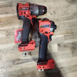 HOUSTON LOCATION - AS-IS (APPEARS LIKE NEW) Milwaukee FUEL 18V Lithium-Ion Brushless Cordless Hammer Drill and Impact Driver Combo Kit