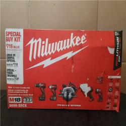 Phoenix NEW Milwaukee M18 18V Lithium-Ion Cordless Combo Kit (5-Tool) with (1) 3.0Ah and (1) 1.5Ah Battery  (1) Charger  (1) Tool Bag