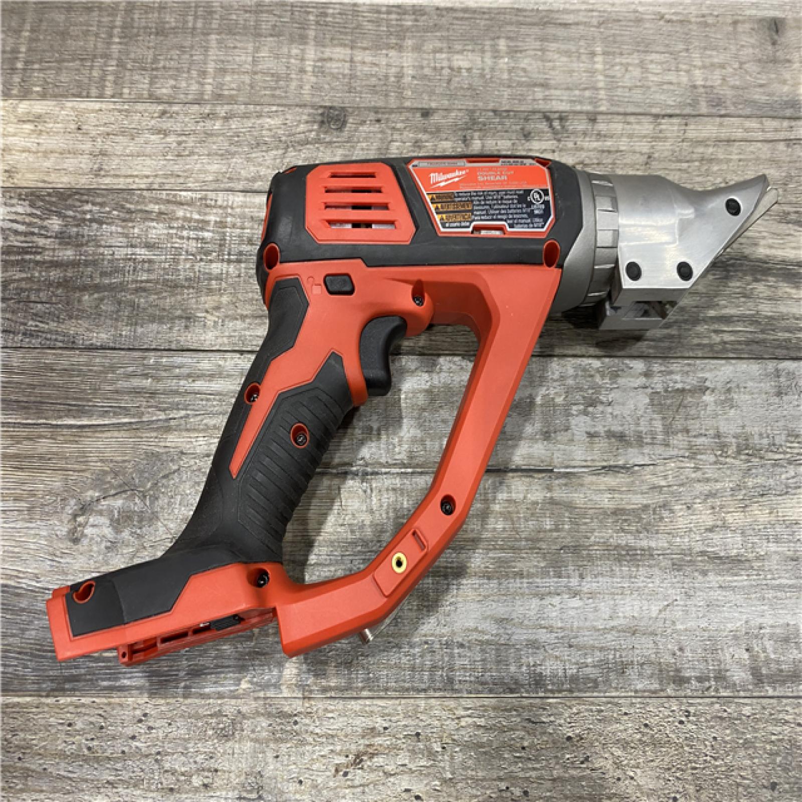 AS-IS Milwaukee 18-Volt Lithium-Ion Cordless 18-Gauge Double Cut Metal Shear (Tool-Only)