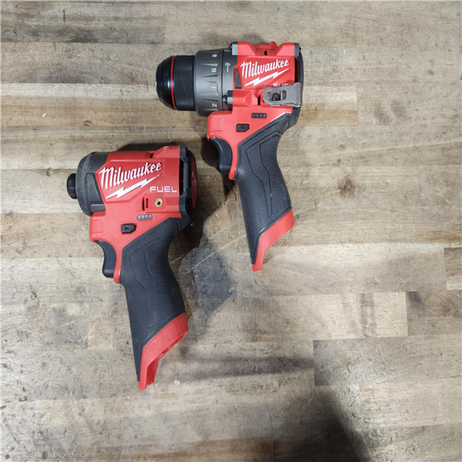 HOUSTON LOCATION - AS-IS Milwaukee 3497-22 12V Brushless Hammer Drill and Impact Driver Combo Kit