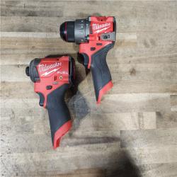 HOUSTON LOCATION - AS-IS Milwaukee 3497-22 12V Brushless Hammer Drill and Impact Driver Combo Kit