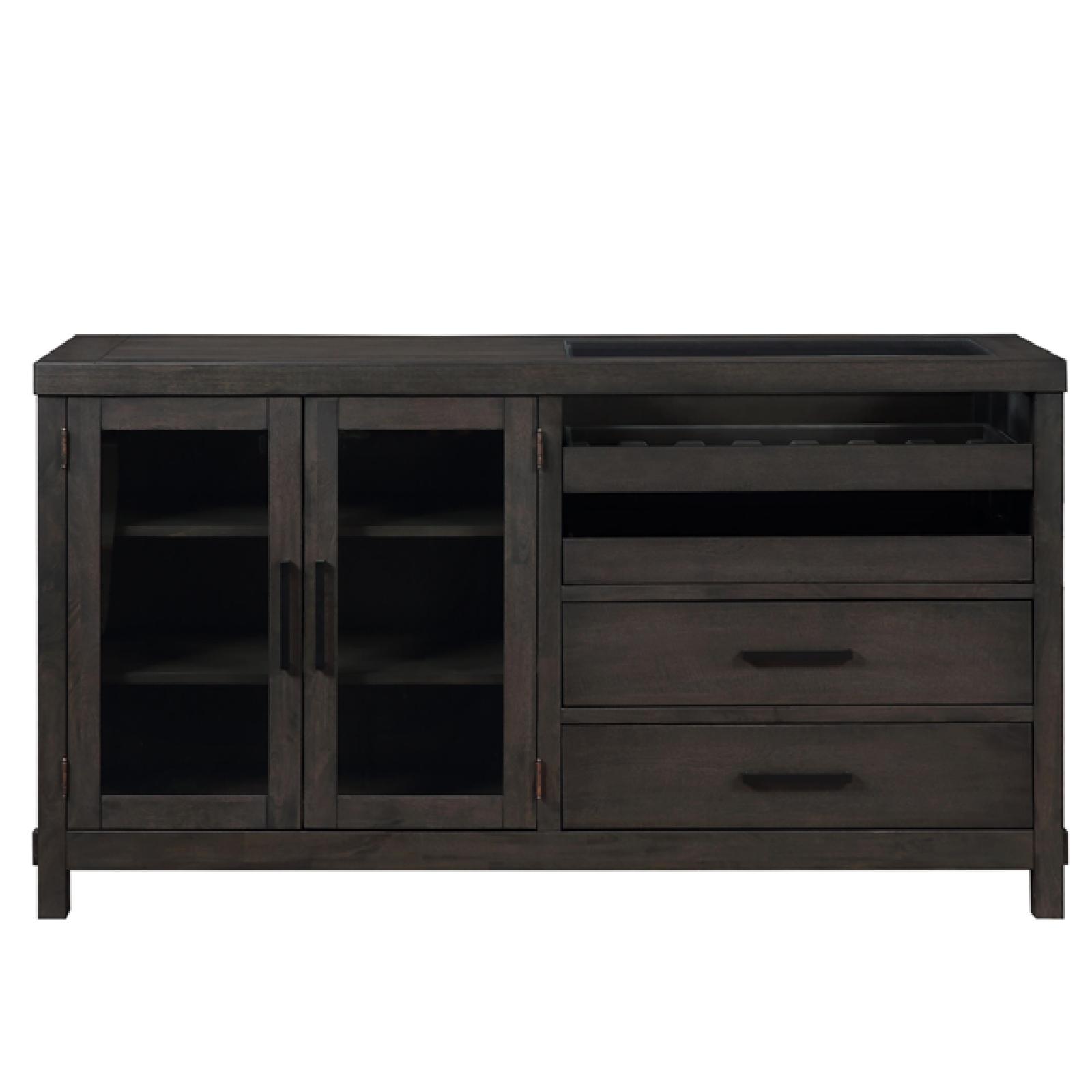 Phoenix NEW Steve Silver Napa Dusky Cedar Sideboard with Glass Cabinet Doors