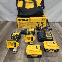 GOOD  DEWALT 20V MAX XR Hammer Drill and ATOMIC Impact Driver 2 Tool Cordless Combo Kit with (2) 4.0Ah Batteries, Charger, and Bag