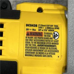 AS-IS DEWALT 20V XR Cordless 3 in. Cut-Off Tool (Tool Only)