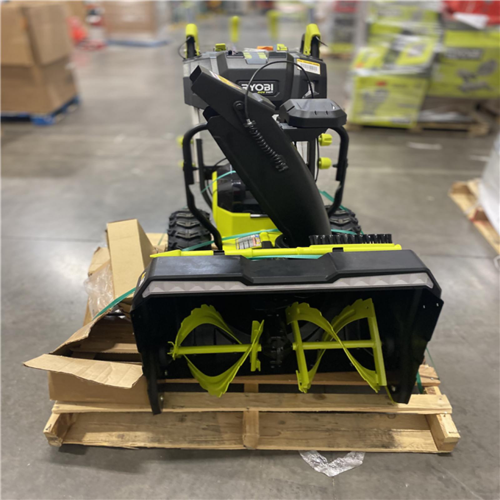 Dallas Location - As-Is RYOBI 40V 24 Snow Blower - (4) 6 Ah Batteries & Charger