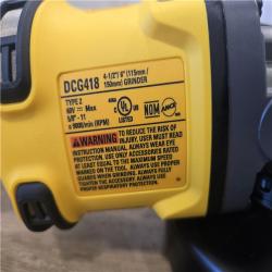 AS-IS DEWALT FLEXVOLT 60V MAX Cordless 4.5 in. to 6 in. Small Angle Grinder (Tool Only)