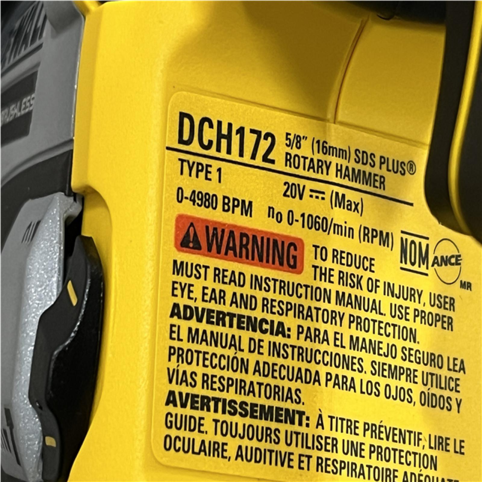 AS-IS DEWALT ATOMIC 20V MAX Cordless Brushless Ultra-Compact 5/8 in. SDS Plus Hammer Drill (Tool Only)