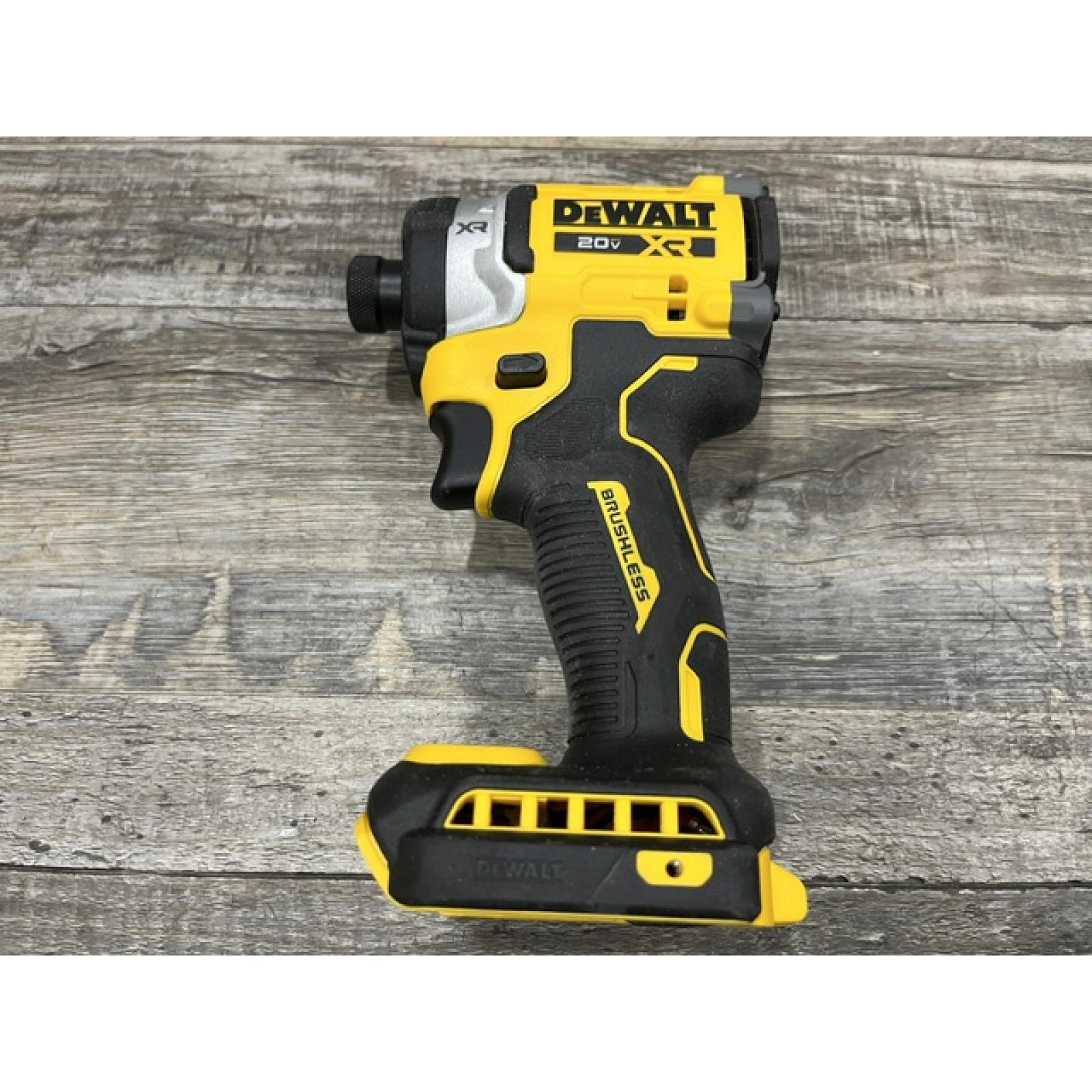 AS-IS DEWALT 20V MAX XR Lithium-Ion Brushless Cordless 3-Speed High Torque 1/4 in. Impact Driver Kit