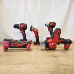 AS-IS- M18 18V Lithium-Ion Cordless Combo Kit (5-Tool) with (2) Batteries  Charger and Tool Bag
