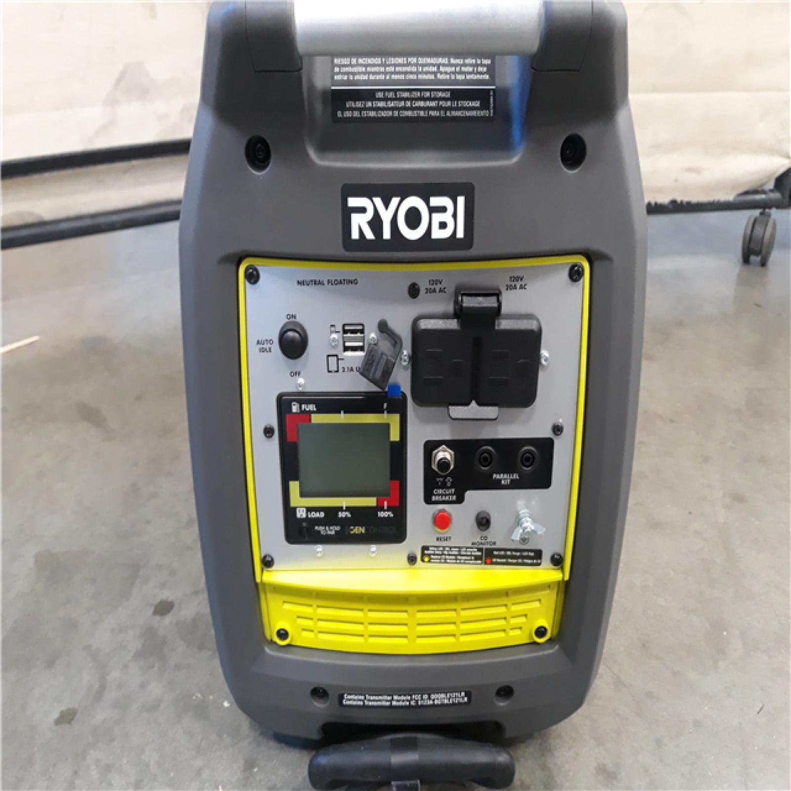 California AS-IS Ryobi 2300 Inverter Generator - Appears in Like-New Condition