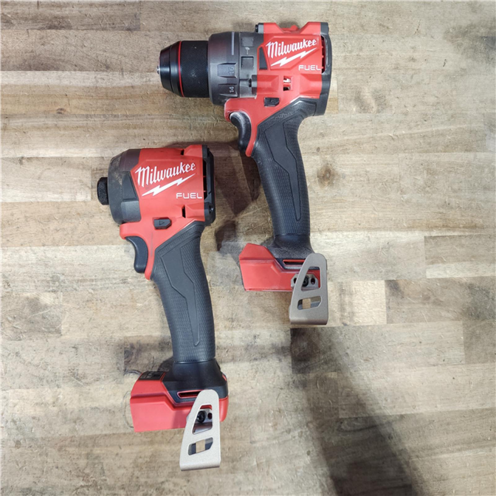 HOUSTON LOCATION - AS-IS Milwaukee FUEL 18V Lithium-Ion Brushless Cordless Hammer Drill and Impact Driver Combo Kit