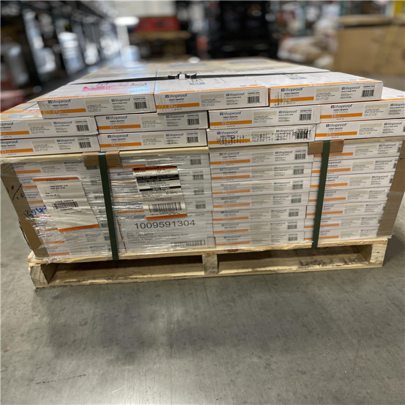 DALLAS LOCATION - Lifeproof Navarra Maple 22 mil x 8.7 in. W x 48 in. L Click Lock Waterproof Luxury Vinyl Plank Flooring (20.1 sq. ft/case) PALLET-(39 CASES)